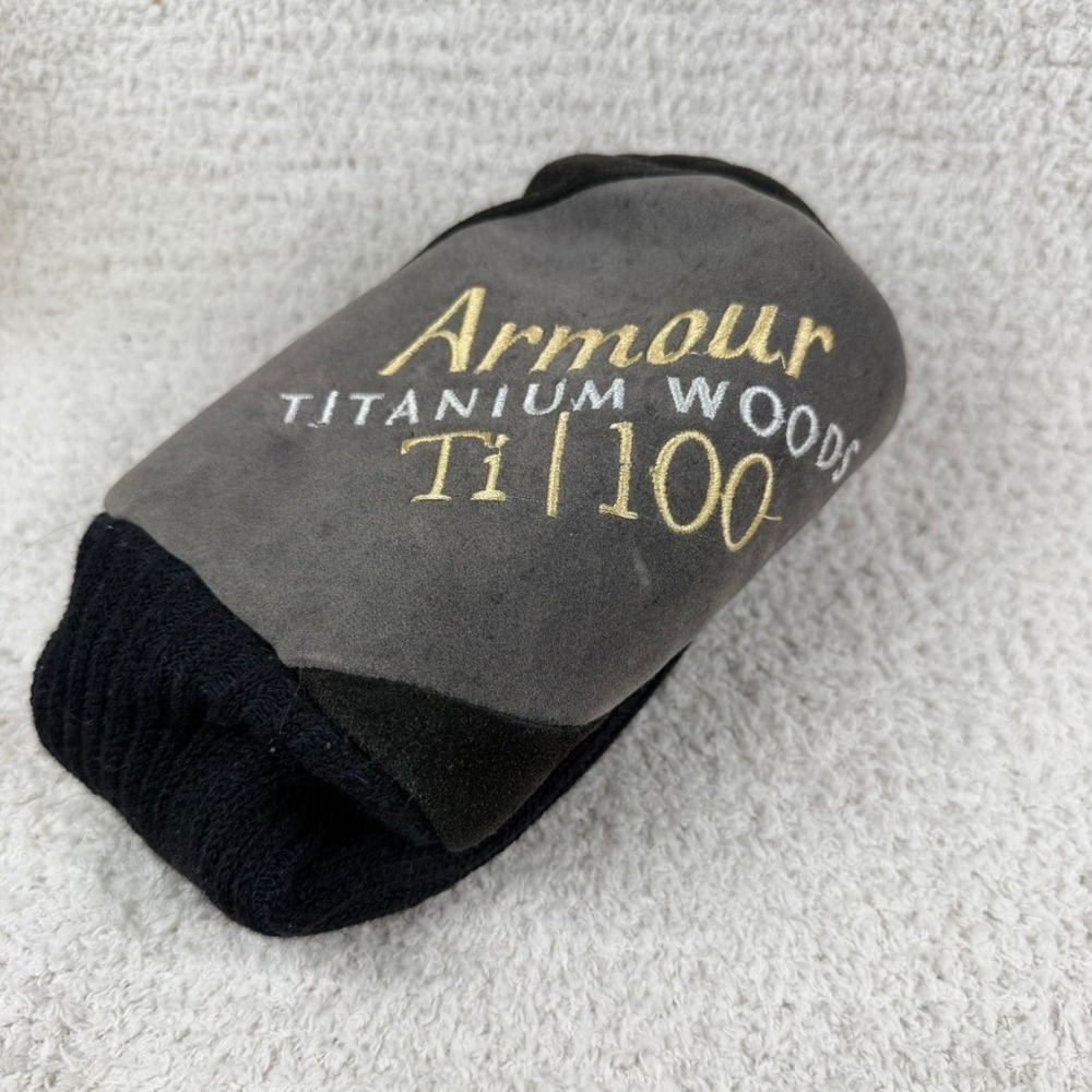 Armour Titanium Woods Ti 100 Golf Club Headcover Black Grey Knit Sock